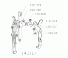 EXTRACTOR REVERSIBLE FORZA SERIE 1400LT DE 3 PATAS LARGAS